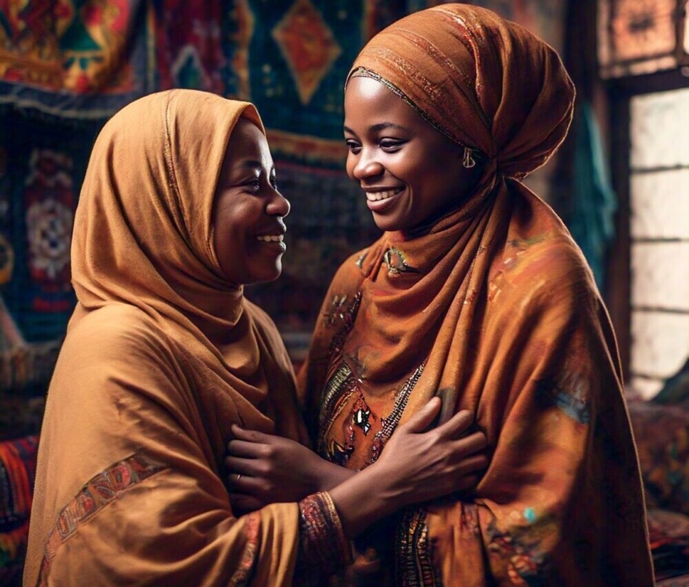 Ms A saying goodbye to her mom